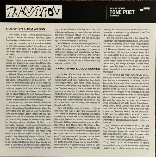 Byrd's Eye View (Blue Note Tone Poet Vinyl Series) - Byrd, Donald