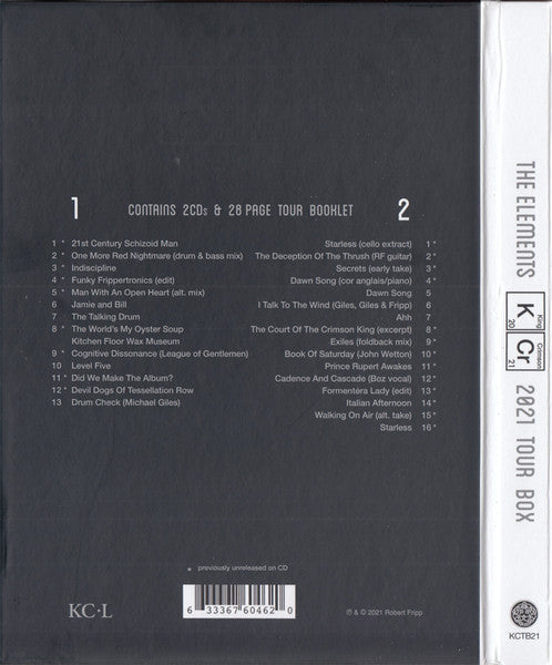 The Elements Tour Box 2021 - King Crimson