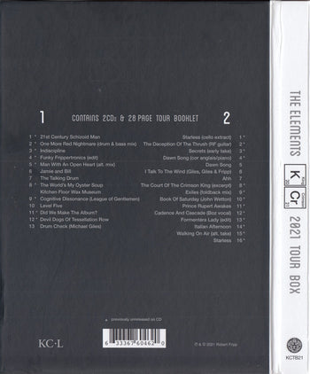 The Elements Tour Box 2021 - King Crimson