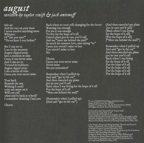Folklore - Swift, Taylor