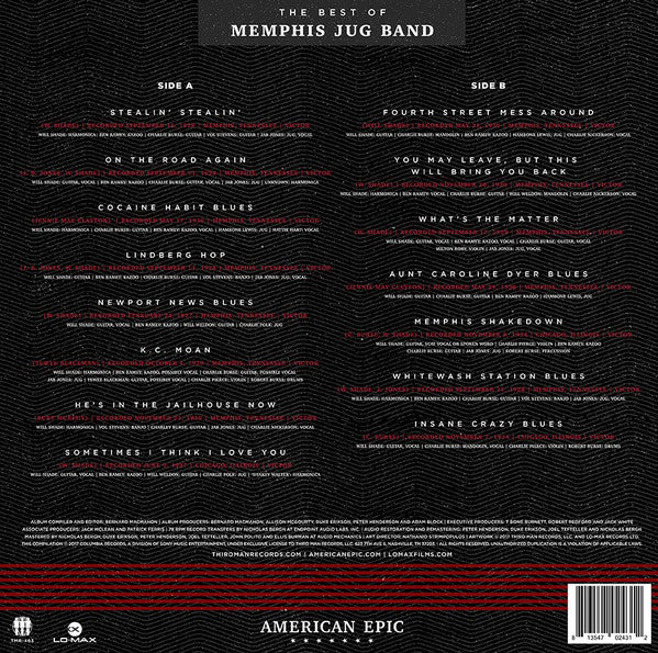 American Epic: The Best Of Memphis Jug Band - Memphis Jug Band