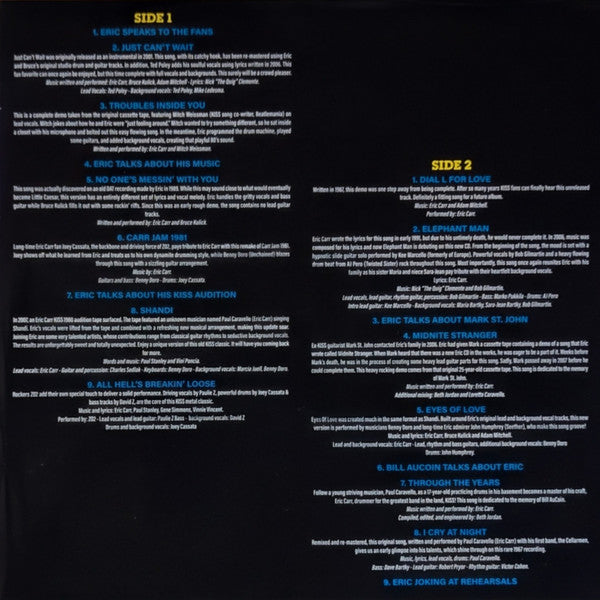 Unfinished Business: The LIQUID VINYL - Carr, Eric from KISS