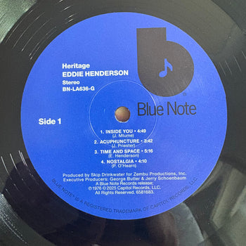 Heritage (Blue Note Classic Vinyl Edition) - Henderson, Eddie