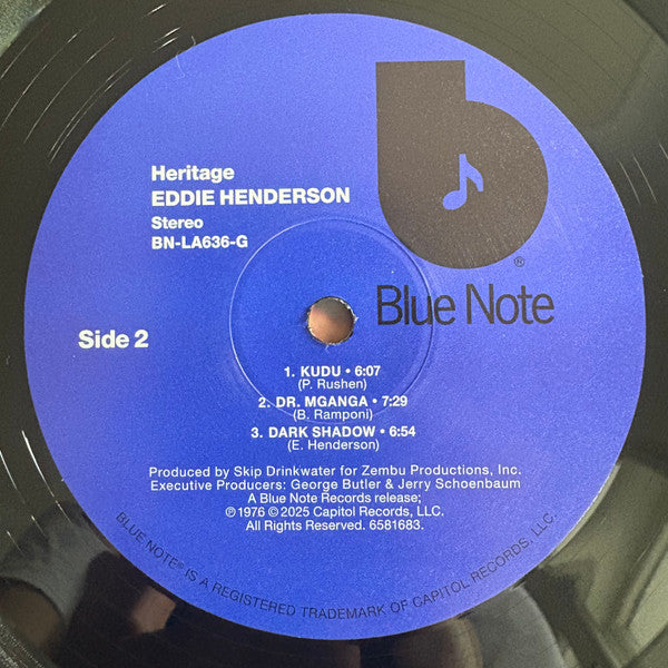 Heritage (Blue Note Classic Vinyl Edition) - Henderson, Eddie