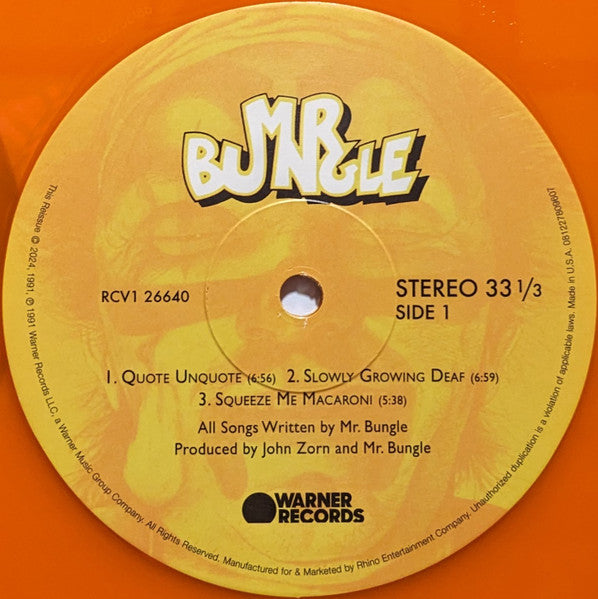 Mr Bungle (Rktbr25) [Orange Clear Vinyl] - Mr Bungle