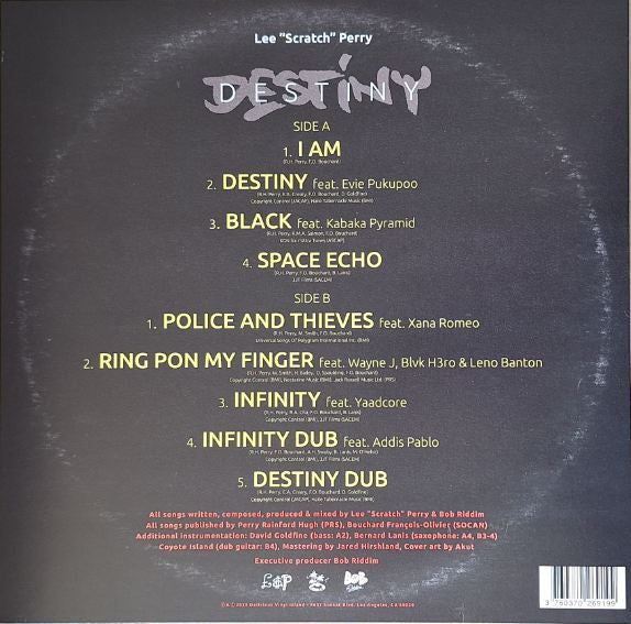 Destiny - Perry, Lee Scratch / Riddim, Bob