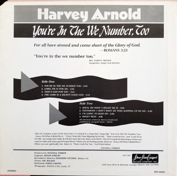 You're In The We Number, Too - Arnold, Harvey