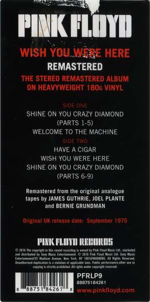 Wish You Were Here - Pink Floyd