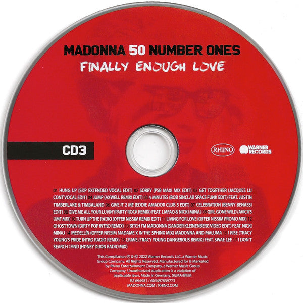 Finally Enough Love: 50 Number Ones - Madonna
