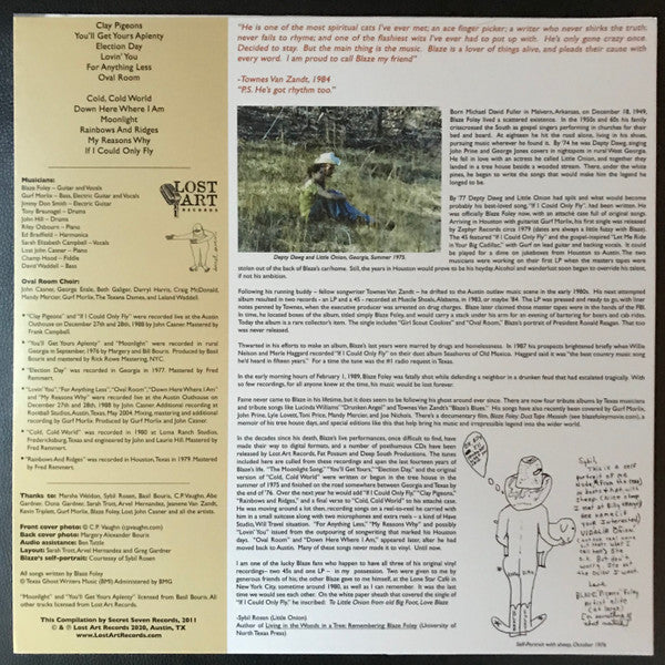 Clay Pigeons - Blaze Foley [LP]