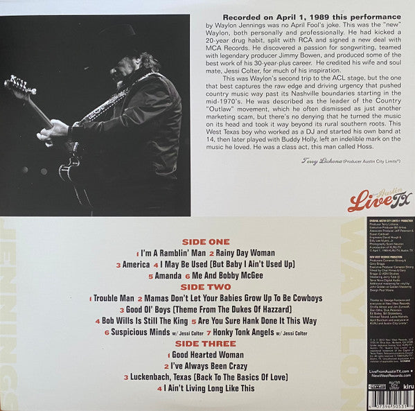 Live From Austin, TX '89 - Jennings, Waylon