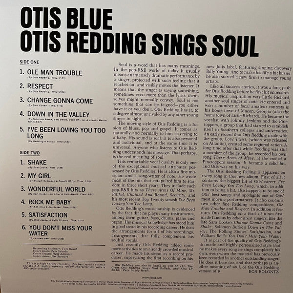 Otis Blue: Otis Redding Sings Soul - Otis Redding [LP]