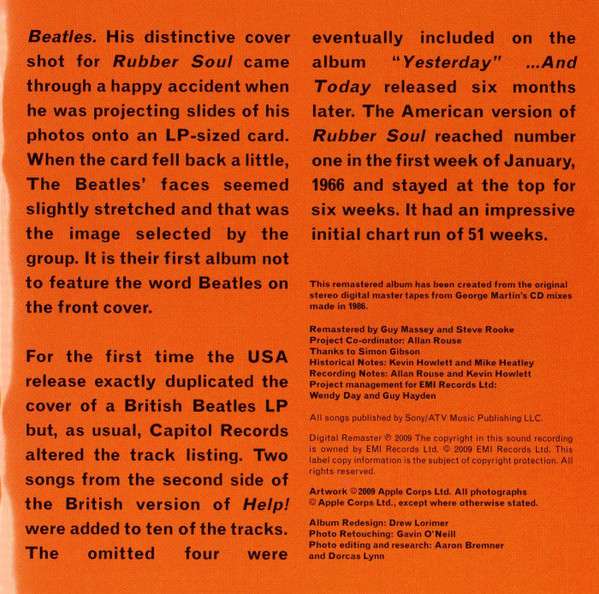 Rubber Soul - The Beatles [CD]