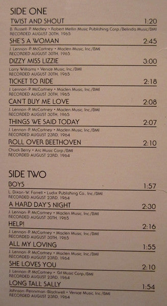 The Beatles At The Hollywood Bowl - Beatles