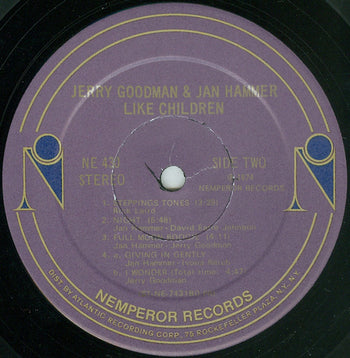 Like Children - Goodman, Jerry & Jan Hammer
