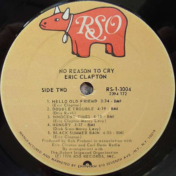 No Reason To Cry - Clapton, Eric
