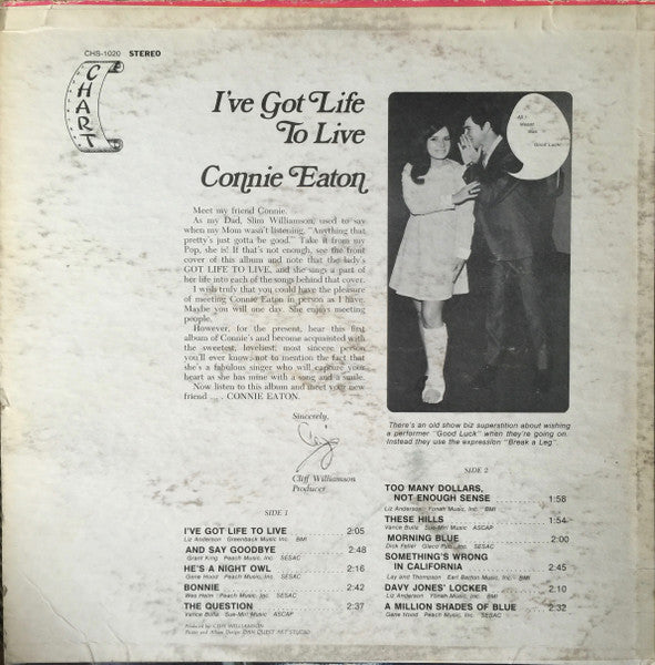 I've Got Life To Live - Eaton, Connie