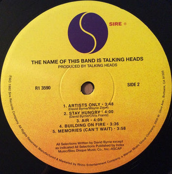 The Name Of This Band Is Talking Heads - Talking Heads, The