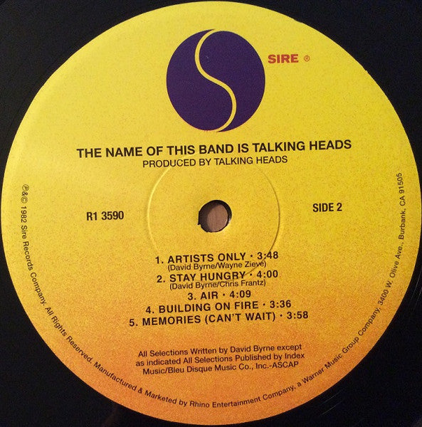 The Name Of This Band Is Talking Heads - Talking Heads, The