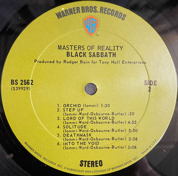 Master Of Reality - Black Sabbath