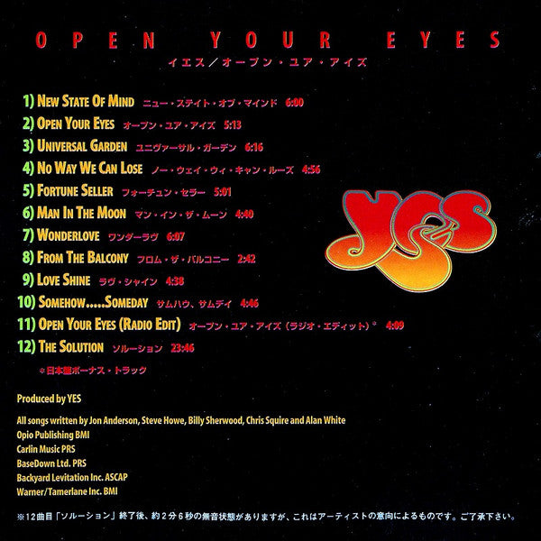 Open Your Eyes - Yes