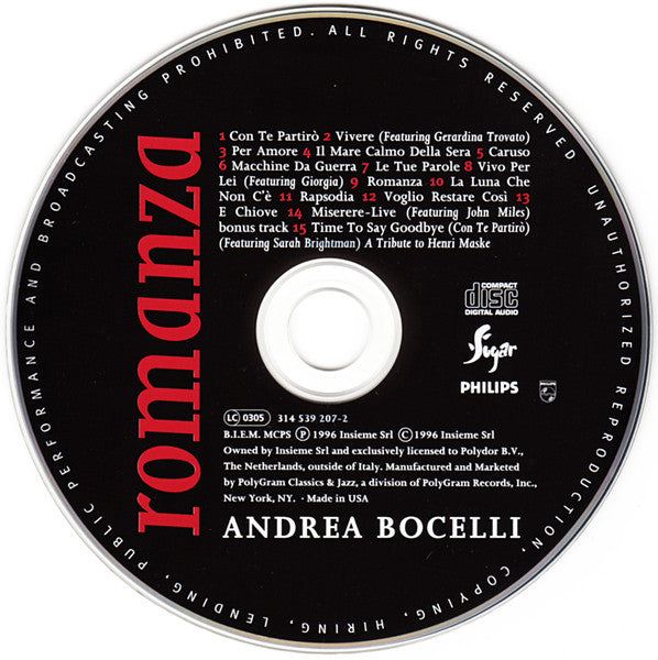 Romanza - Bocelli, Andrea