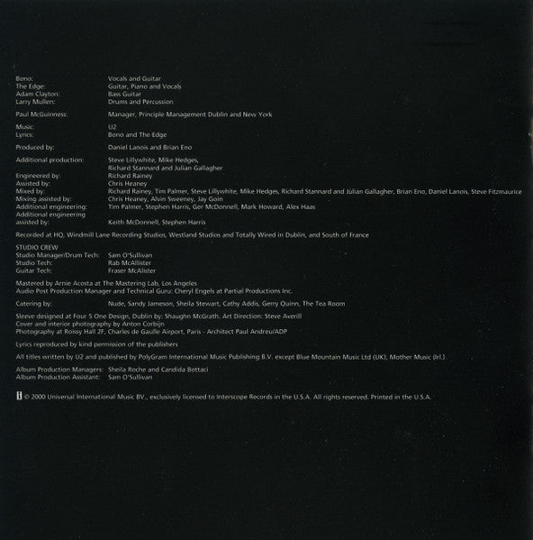 All That You Can'T Leave Behind - U2