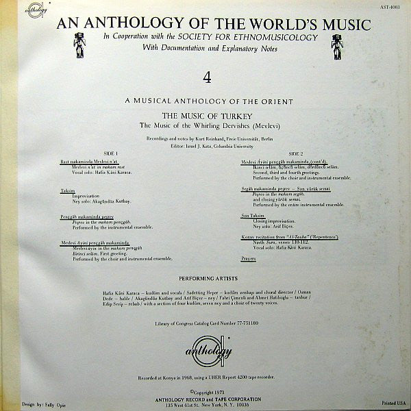 An Anthology Of The World's Music: Turkey - Various