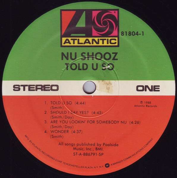 Told U So - Nu Shooz