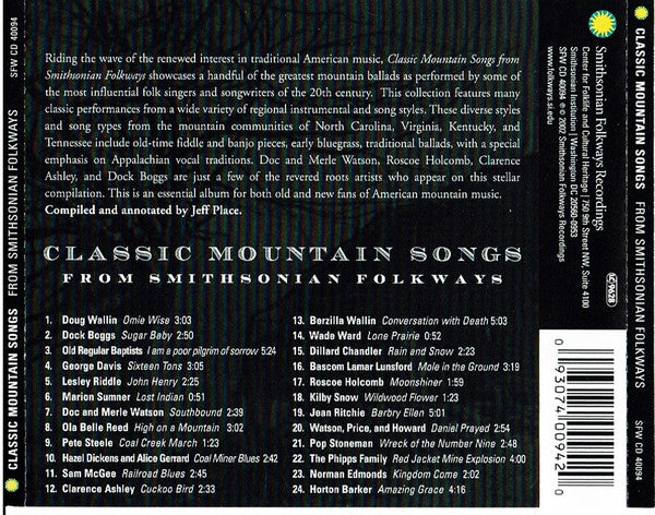 Classic Mountain Songs - Various Artists