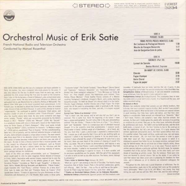 Orchestral Music Of Erik Satie - Erik Satie