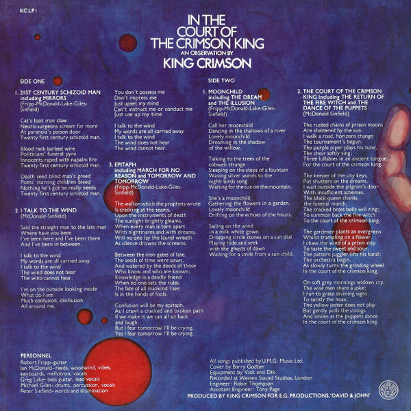 In the Court of the Crimson King - King Crimson [LP]