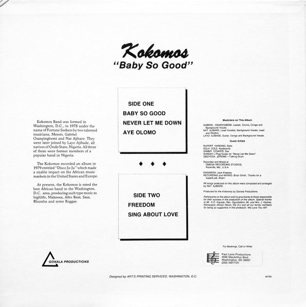 Baby So Good - Kokomos