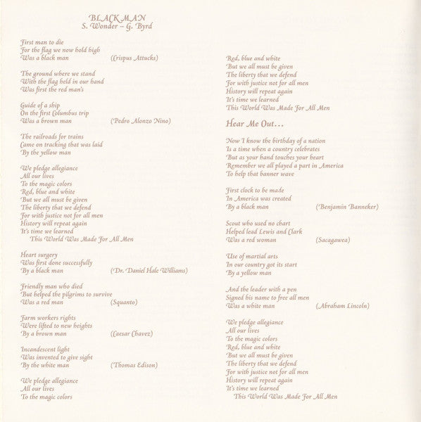 Songs In The Key Of Life - Wonder, Stevie