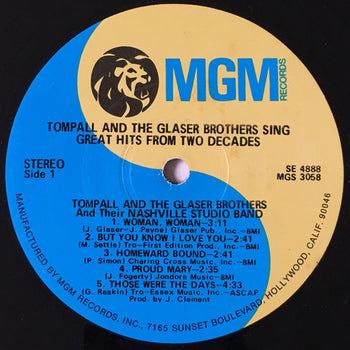 Sing Great Hits From Two Decades - Glaser, Tompall & The Glaser Brothers
