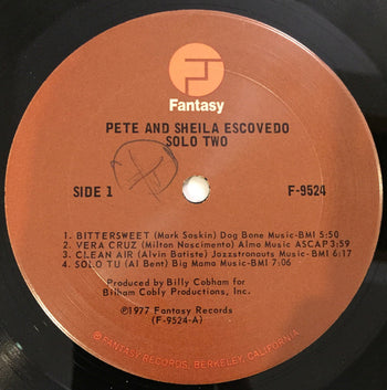 Solo Two - Escovedo, Pete & Sheila