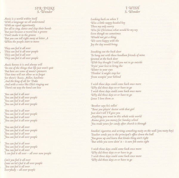 Songs In The Key Of Life - Wonder, Stevie