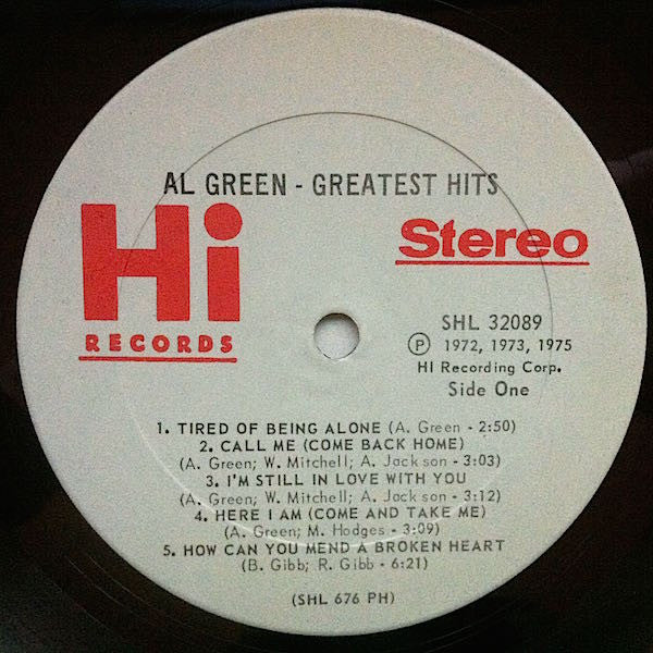 Greatest Hits - Green, Al