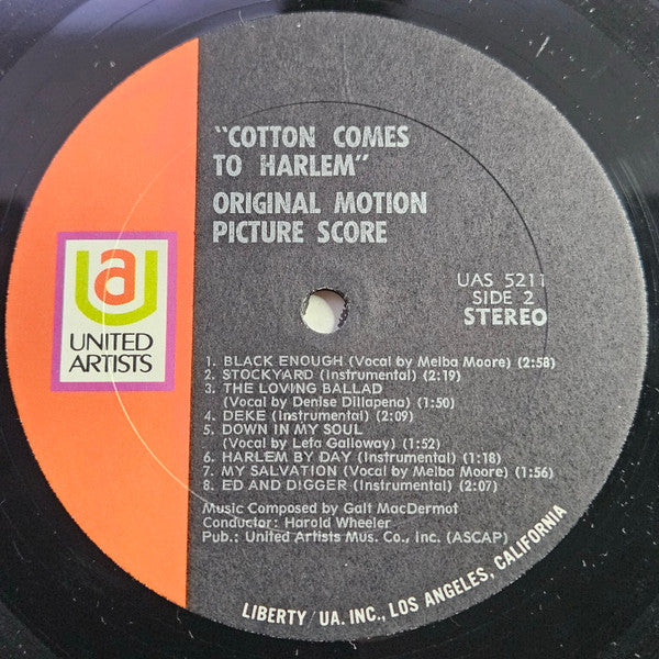 Cotton Comes To Harlem (Original Motion Picture Sc - MacDermot, Galt