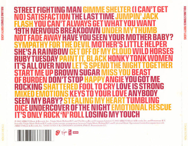 Forty Licks - Rolling Stones
