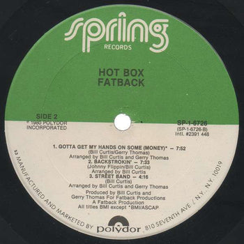 Hot Box - The Fatback Band