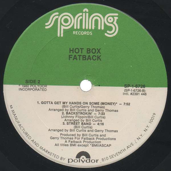 Hot Box - The Fatback Band