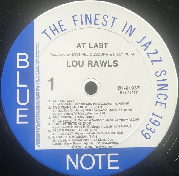 At Last - Rawls, Lou