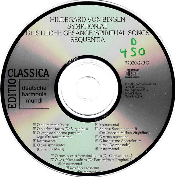 Spiritual Songs - Von Bingen, Hildegard
