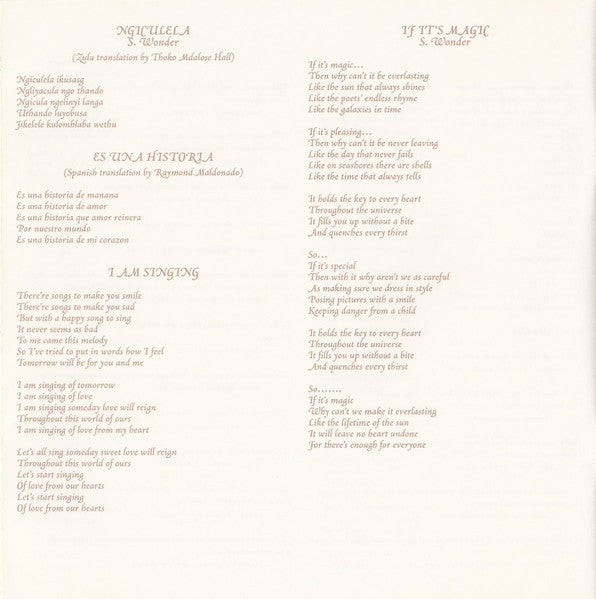 Songs In The Key Of Life - Wonder, Stevie