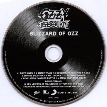 Blizzard Of Ozz - Osbourne, Ozzy