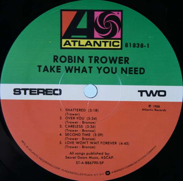 Take What You Need - Trower, Robin