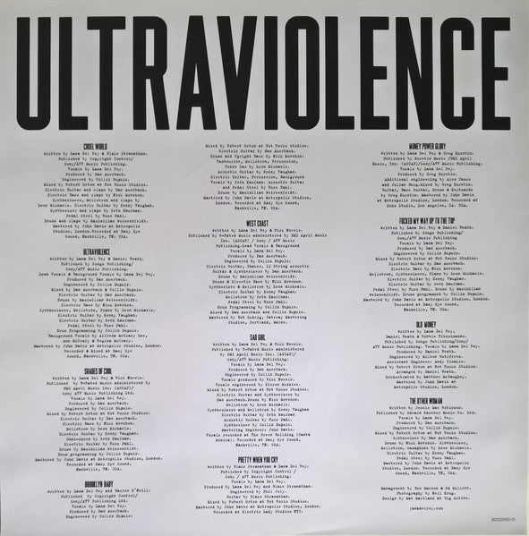 Ultraviolence - Del Rey, Lana