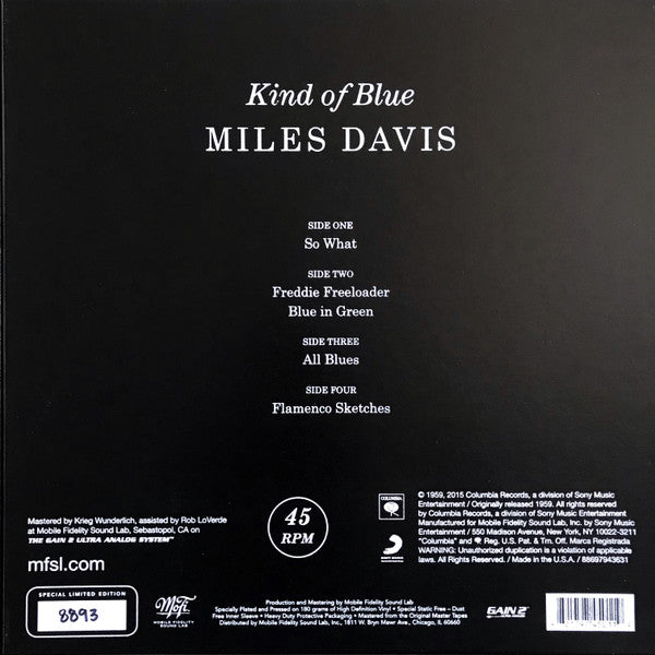 Kind Of Blue [Limited Edition] [180 Gram] - Davis Miles