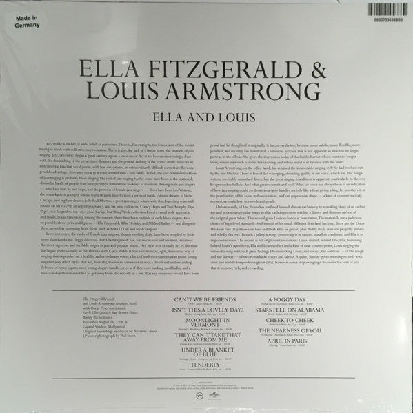 Ella And Louis - Fitzgerald, Ella / Louis Armstrong